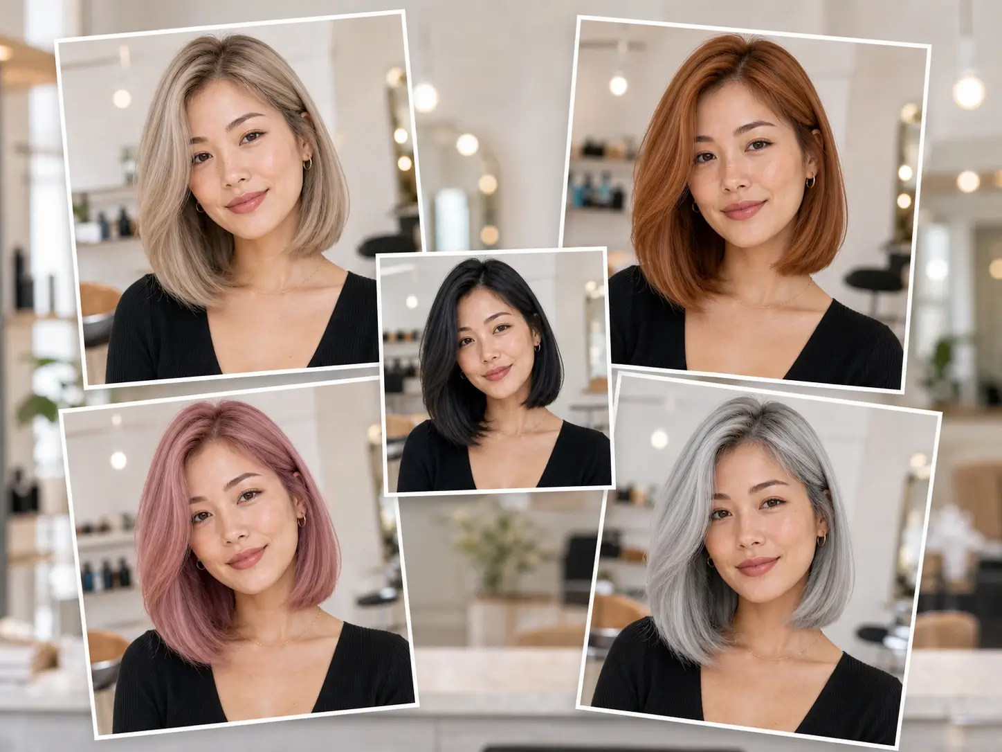 Anteprima di Cambio colore capelli AI con una trasformazione realistica in rame ramato su un ritratto